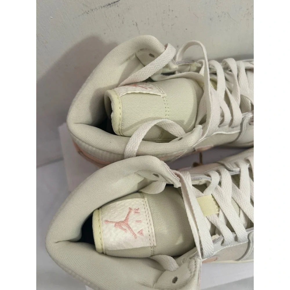 Jordan Air Jordan 1 Mid SE 9.5 Coconut Milk Legend Pink Suede Womens